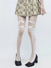Load image into Gallery viewer, &#39;Neon Rainbow&#39; Pastel Colorful Hollow Out Tights AlielNosirrah

