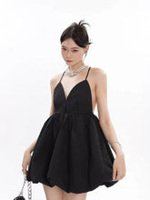 Load image into Gallery viewer, &#39;Night Elf&#39; Soft Goth Embossing High Waisted Dress AlielNosirrah
