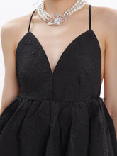Load image into Gallery viewer, &#39;Night Elf&#39; Soft Goth Embossing High Waisted Dress AlielNosirrah
