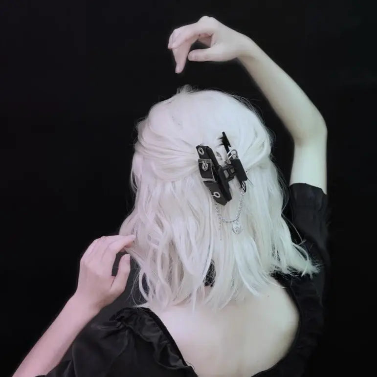 [Noir] Dark Gothic Punk Hair Claw - AlielNosirrah