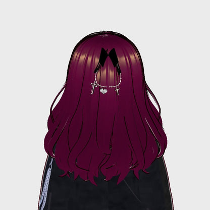 [Noir] Dark Gothic Punk Hair Claw - AlielNosirrah