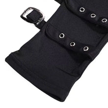Load image into Gallery viewer, &#39;Off Trail&#39; Goth Grunge Buckle Gloves
