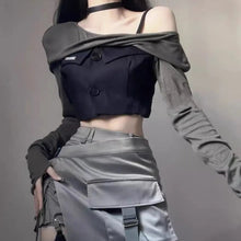 Load image into Gallery viewer, &#39;Orion&#39; Wasteland Punk Patchwork Top AlielNosirrah
