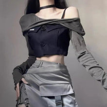 Load image into Gallery viewer, &#39;Orion&#39; Wasteland Punk Patchwork Top AlielNosirrah
