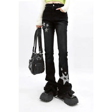 Load image into Gallery viewer, &#39;Platinum&#39; Star Sequins Grunge Style Pants AlielNosirrah
