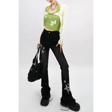 Load image into Gallery viewer, &#39;Platinum&#39; Star Sequins Grunge Style Pants AlielNosirrah
