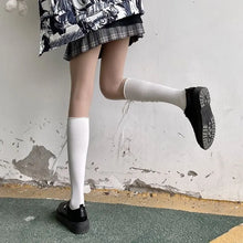 Load image into Gallery viewer, &#39;Purely&#39; Lolita Cross strap mid-tube socks AlielNosirrah
