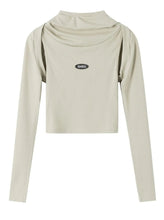 Load image into Gallery viewer, &#39;Purified&#39; Future Hooded Cut Out Top AlielNosirrah
