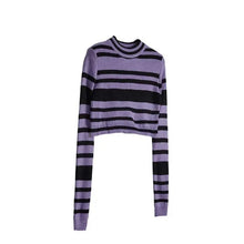 Load image into Gallery viewer, &#39;Purple Rain&#39; Grunge Vintage Striped Top AlielNosirrah
