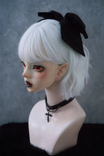 Load image into Gallery viewer, &#39;Rabbit Hole&#39; Goth Black Bowtie Hair Pin AlielNosirrah
