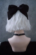 Load image into Gallery viewer, &#39;Rabbit Hole&#39; Goth Black Bowtie Hair Pin AlielNosirrah
