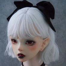 Load image into Gallery viewer, &#39;Rabbit Hole&#39; Goth Black Bowtie Hair Pin AlielNosirrah
