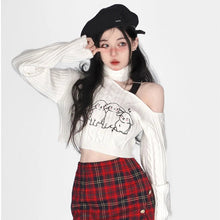 Load image into Gallery viewer, &#39;Rabbit Trap&#39; One-Shoulder Knitted Sweater AlielNosirrah
