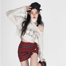 Load image into Gallery viewer, &#39;Rabbit Trap&#39; One-Shoulder Knitted Sweater AlielNosirrah
