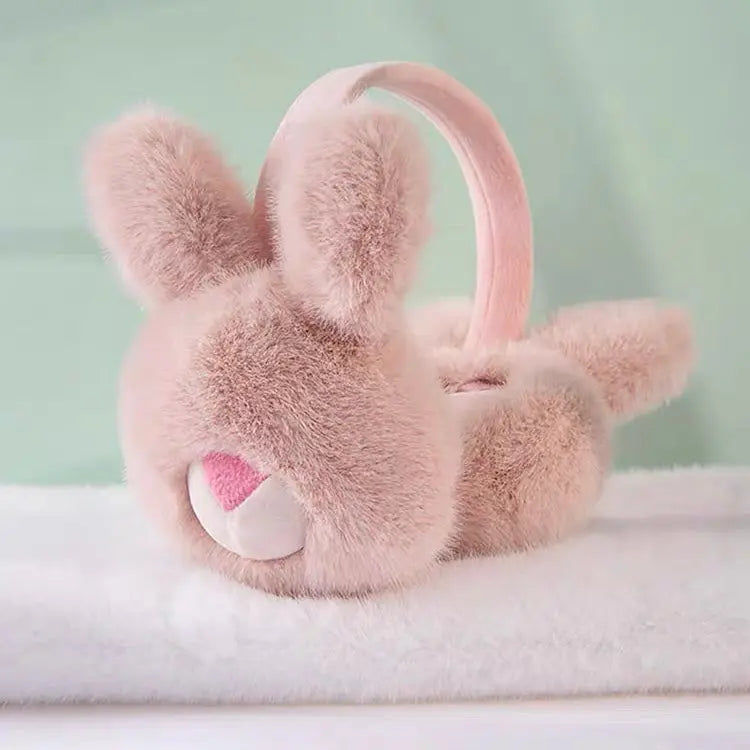'Rabbito' Kawaii Fluffy Rabbit Face Earmuff AlielNosirrah