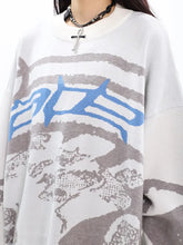 Load image into Gallery viewer, &#39;Race&#39; Oversized Unisex Dark Graffiti Sweater AlielNosirrah
