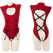 Load image into Gallery viewer, &#39;Red Bunny&#39; Kawaii Hollow-Out Backless Bodysuit AlielNosirrah
