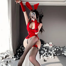 Load image into Gallery viewer, &#39;Red Bunny&#39; Kawaii Hollow-Out Backless Bodysuit AlielNosirrah
