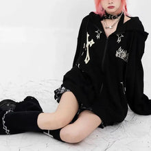 Load image into Gallery viewer, &#39;Redemption&#39;  Cross Oversized Grunge Hoodie Coat AlielNosirrah
