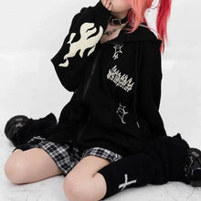Load image into Gallery viewer, &#39;Redemption&#39;  Cross Oversized Grunge Hoodie Coat AlielNosirrah
