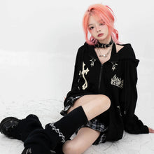 Load image into Gallery viewer, &#39;Redemption&#39;  Cross Oversized Grunge Hoodie Coat AlielNosirrah
