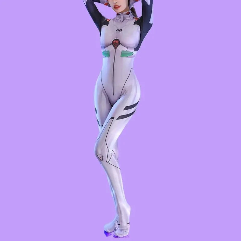 'Rei Ayanami' EVA Cosplay Sexy Tights Bodysuit AlielNosirrah