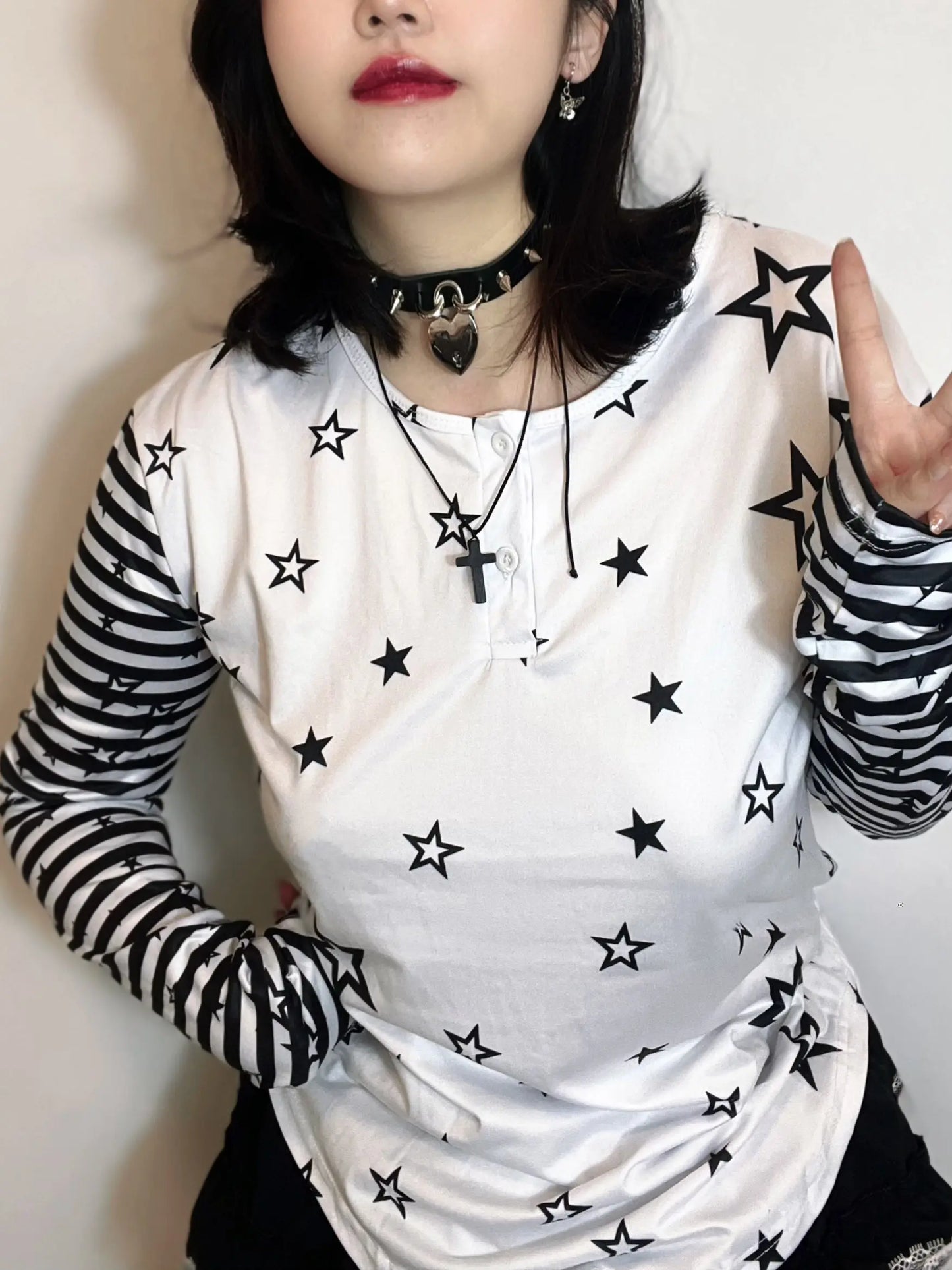 'Retro Star' Anime Girls EMO Star Top AlielNosirrah