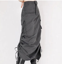 Load image into Gallery viewer, &#39;Retrograde&#39; Grunge Ruffled Split Midi Dress
