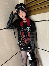 Load image into Gallery viewer, &#39;Rock Star&#39; Grunge Kawaii Goth Skull Top AlielNosirrah
