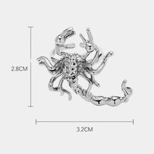 Load image into Gallery viewer, &#39;Scorpion&#39; Punk Metal Scorpion Ring AlielNosirrah
