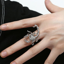Load image into Gallery viewer, &#39;Scorpion&#39; Punk Metal Scorpion Ring AlielNosirrah
