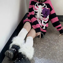Load image into Gallery viewer, &#39;Secrets&#39; Pink Skeleton Heart Shape Sweater AlielNosirrah
