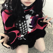 Load image into Gallery viewer, &#39;Secrets&#39; Pink Skeleton Heart Shape Sweater AlielNosirrah
