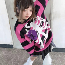 Load image into Gallery viewer, &#39;Secrets&#39; Pink Skeleton Heart Shape Sweater AlielNosirrah
