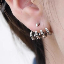 Load image into Gallery viewer, &#39;Sharp Claws&#39; Dark Skeleton Hands Earrings AlielNosirrah
