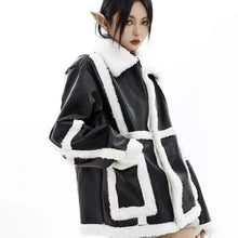 Load image into Gallery viewer, &#39;Shepherd&#39;Dark Woolen Patchwork Jacket AlielNosirrah
