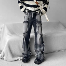 Load image into Gallery viewer, &#39;Shield&#39; loose straight-leg cargo jeans AlielNosirrah
