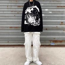 Load image into Gallery viewer, &#39;Shojo&#39; Kawaii Goth Manga Girl Sweaters AlielNosirrah
