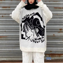 Load image into Gallery viewer, &#39;Shojo&#39; Kawaii Goth Manga Girl Sweaters AlielNosirrah
