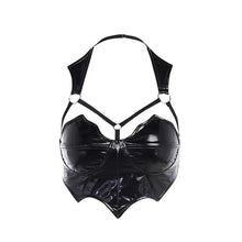 Load image into Gallery viewer, &#39;Silence&#39; Goth Dark Pu Leather Cami Top AlielNosirrah
