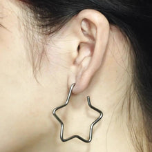 Load image into Gallery viewer, &#39;Silver Lining&#39; Grunge Star Shape Earring AlielNosirrah
