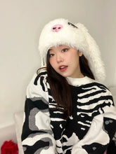 Load image into Gallery viewer, &#39;Skull Candy&#39; Kawaii Goth White Rabbit Hat AlielNosirrah
