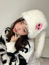 Load image into Gallery viewer, &#39;Skull Candy&#39; Kawaii Goth White Rabbit Hat AlielNosirrah
