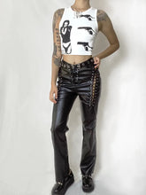 Load image into Gallery viewer, Snake Dance&#39; Lace Up Pu Leather Pants AlielNosirrah
