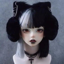 Load image into Gallery viewer, &#39;Snowman&#39; Cat Ears Decorated Earmuffs AlielNosirrah
