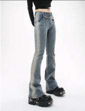 Load image into Gallery viewer, &#39;Soft Cloud&#39; Y2k Distressed Denim Pants AlielNosirrah
