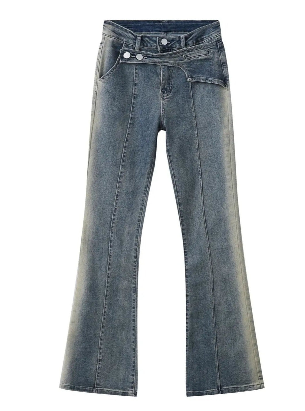 'Soft Cloud' Y2k Distressed Denim Pants AlielNosirrah