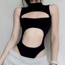 Load image into Gallery viewer, &#39;Sonic&#39; Sexy Tech-wear Cutout Top AlielNosirrah
