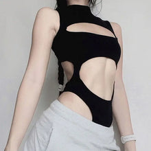 Load image into Gallery viewer, &#39;Sonic&#39; Sexy Tech-wear Cutout Top AlielNosirrah
