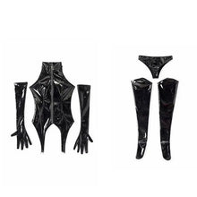 Load image into Gallery viewer, &#39;Spy Doll&#39;  Pu Leather Gloves Tank Top Set AlielNosirrah
